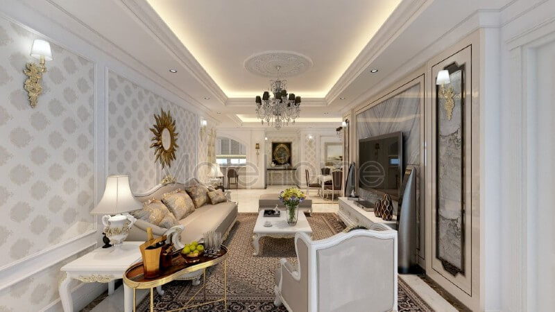 Sofa chung cư tân cổ điển Sofa chung cư tân cổ điển