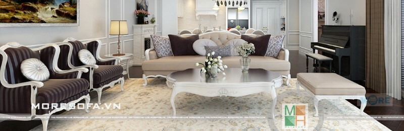 Sofa chung cư tân cổ điển Sofa chung cư tân cổ điển