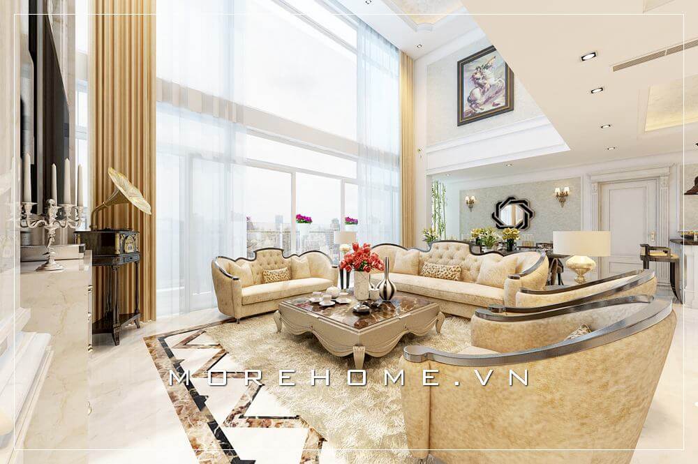 Sofa chung cư tân cổ điển Sofa chung cư tân cổ điển