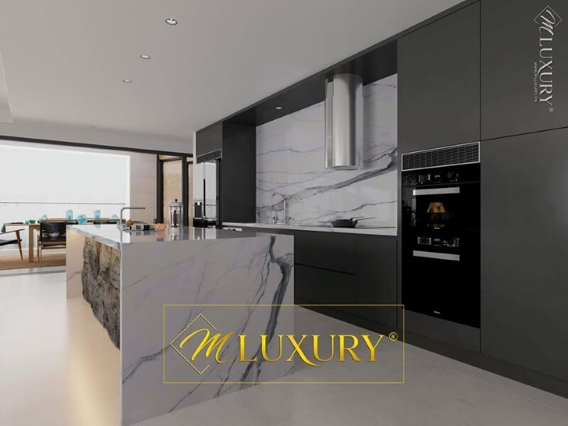 Trang trí nội thất phòng bếp ấn tượng với bộ tủ bếp trẻ trung đầy ấn tượng Tủ bếp hiện đại, tủ bếp chữ u, tủ bếp chữ i, tủ bếp chữ l