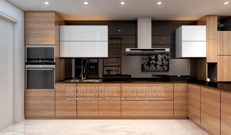 Gợi ý mẫu thiết kế nội thất tủ bếp chung cư Đà Nẵng phong cách hiện đại Thiết kế tủ bếp đẹp