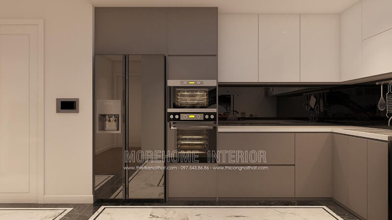 Với lối thiết kế nhẹ nhàng, đơn giản, không quá kiểu cách mang tủ bếp gỗ cao cấp lại không gian nội trợ đầy cảm hứng mà vô cùng sang trọng Thiết kế và sản xuất tủ bếp đẹp