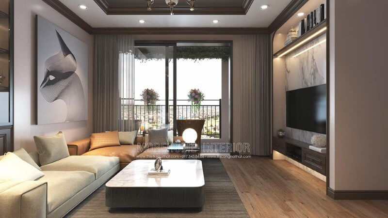 Khu vực tiếp khách sang trọng hơn với bộ sofa chung cư hiện đại Mẫu sofa gỗ tự nhiên, gỗ óc chó đẹp