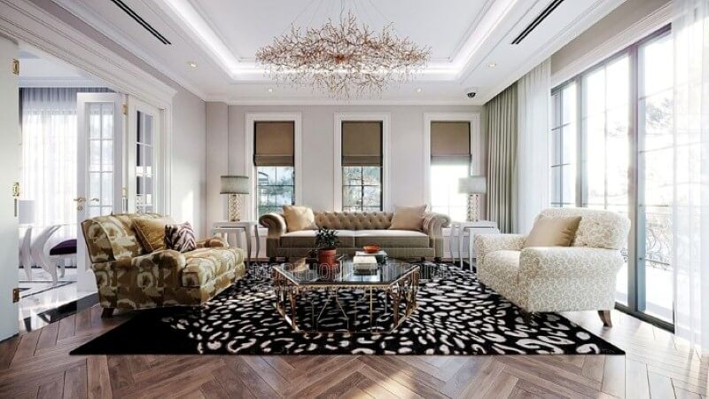 Bộ bàn ghế sofa văng đơn, đôi tân cổ điển đẹp, sang trọng cho không gian biệt thự, nhà phố. Sofa tân cổ điển cao cấp