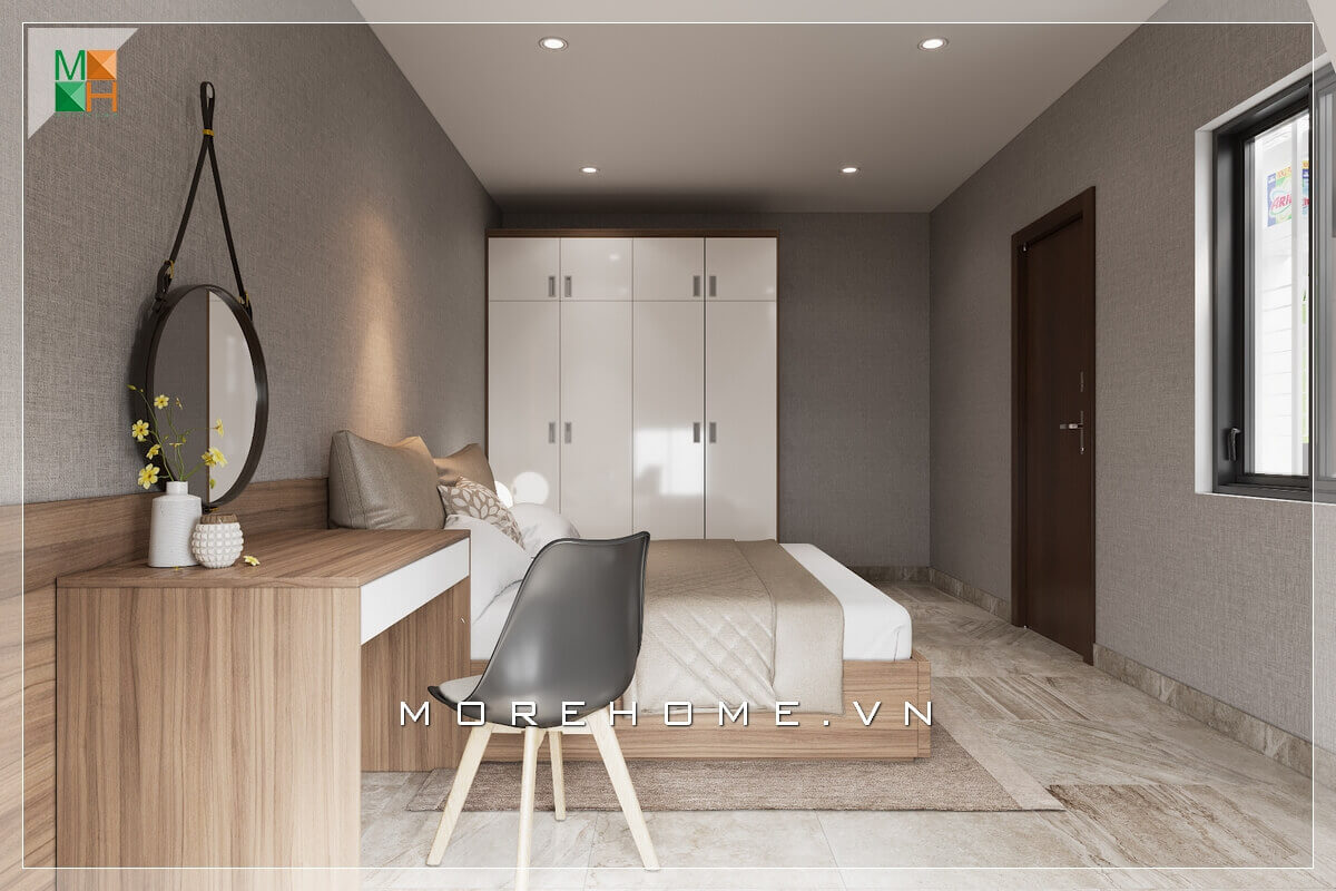 Mẫu thiết kế Nội thất phòng ngủ tiện nghi và sang trọng cho chung cư Thiết kế phòng ngủ chung cư