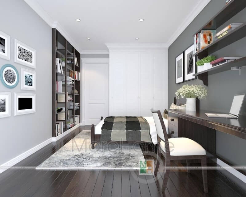 Nội thất phòng ngủ con ấn trượng và trẻ trung với giường ngủ hiện đại đẹp Mẫu thiết kế nội thất chung cư đẹp