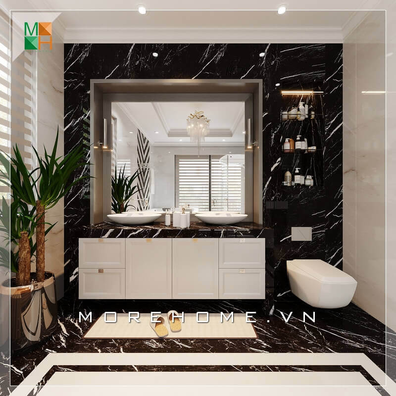 Morehome gợi ý cho bạn mẫu thiết kế nội thất nhà tắm đẹp, sang trọng cao cấp cho chung cư cao cấp, biệt thự, nhà phố. Mẫu thiết kế nội thất chung cư đẹp