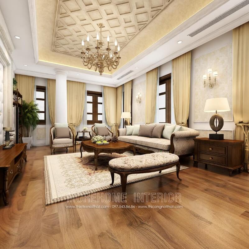 Sofa chung cư tân cổ điển Sofa chung cư tân cổ điển