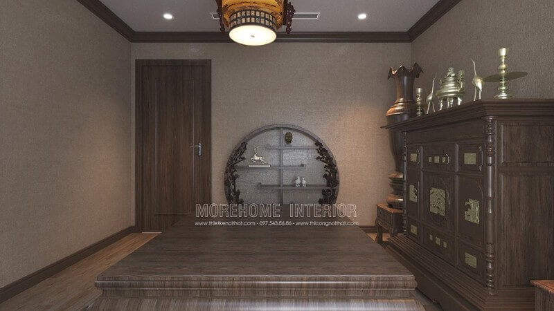 Mẫu phòng thờ chung cư hiện đại, đẹp Thiết kế chung cư