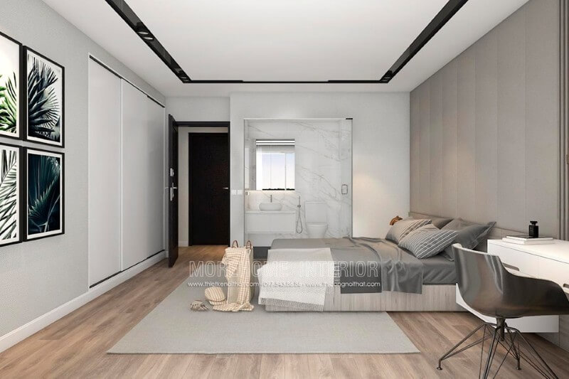 Trang trí nội thất phòng ngủ gỗ công nghiệp Thiết kế chung cư
