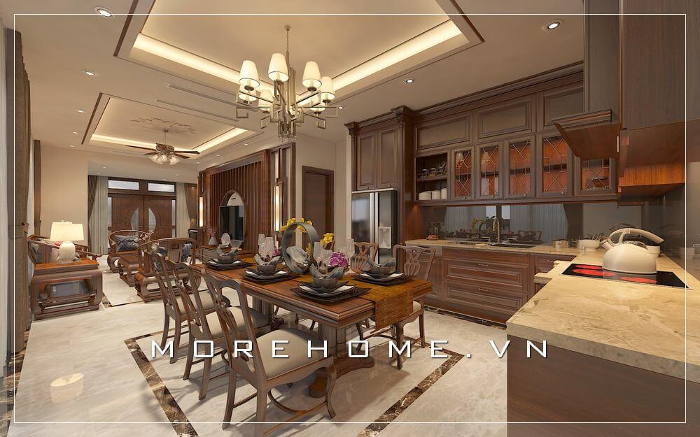 Tham khảo những mẫu thiết kế tủ bếp biệt thự đẹp sang trọng