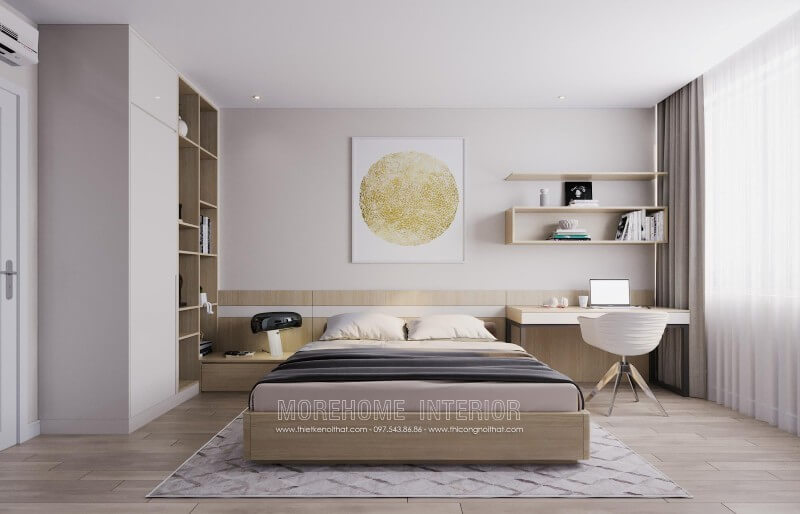 Giường ngủ chung cư gỗ công nghiệp Giường ngủ chung cư gỗ công nghiệp