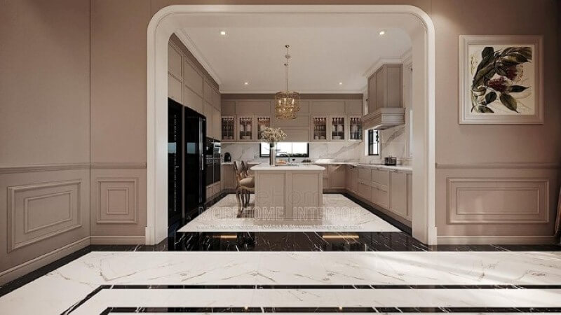 Gợi ý các mẫu thiết kế tủ bếp nhà phố tiện nghi và sang trọng