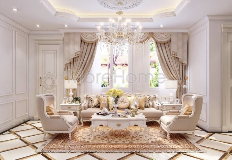 Sofa biệt thự tân cổ điển Sofa biệt thự tân cổ điển