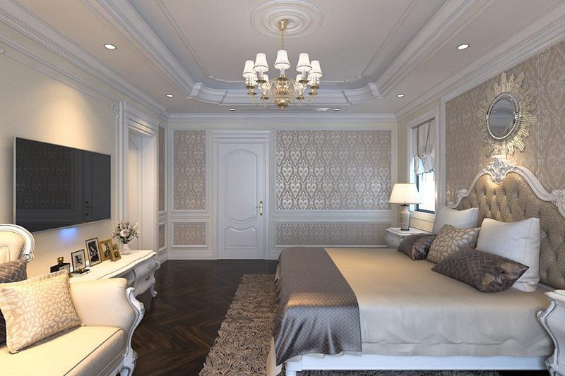 Gợi ý mẫu cửa gỗ phòng ngủ chung cư, biệt thự cao cấp phong cách tân cổ điển mang đến nét cuốn hút và sang trọng cho căn phòng