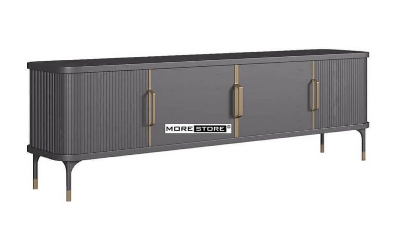 Mẫu kệ ti vi đepl 4 cánh với thiết kế độc đáo chân sắt, đang được thịnh hành hiện nay