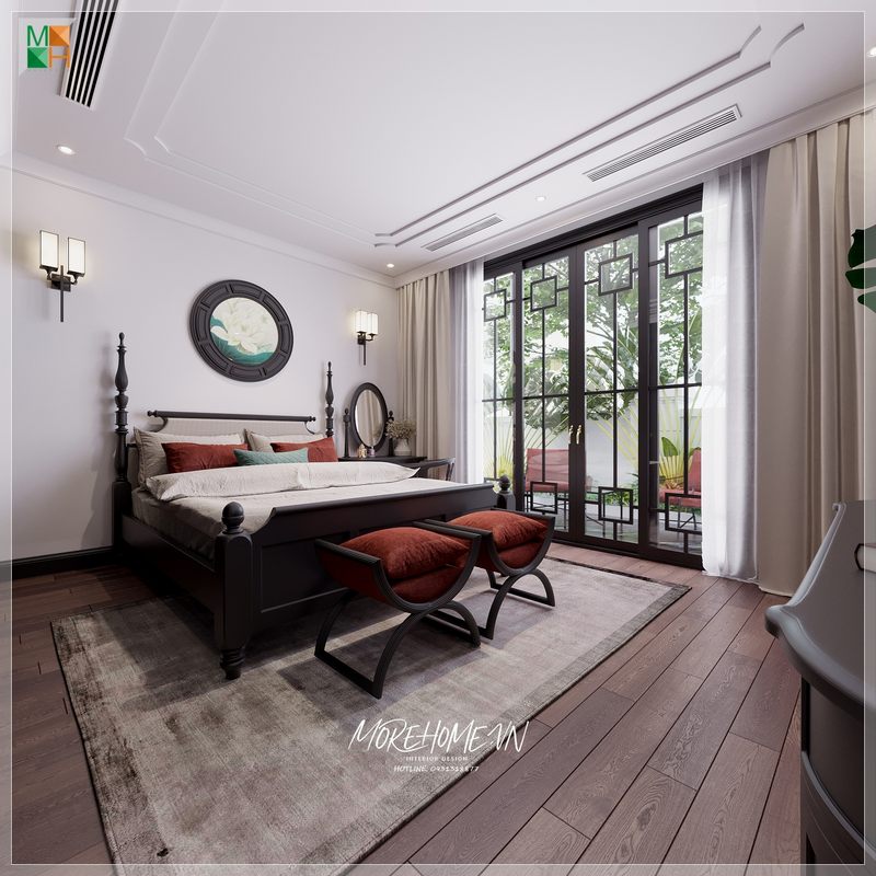 Ấn tượng với phong cách thiết kế phòng ngủ đẹp, sang mang đến 1 cuộc sống chất lượng cho không gian sống của gia đình.