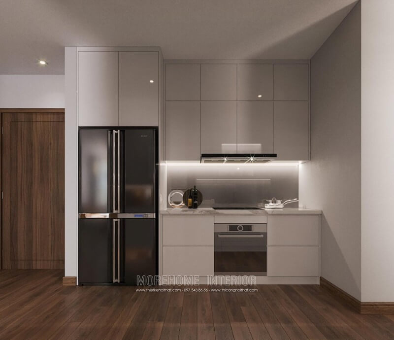Thiết kế tủ bếp nội thất phòng bếp chung cư