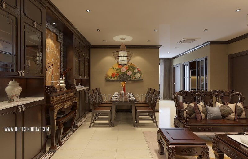 Bộ bàn ăn gỗ tự nhiên thiết kế đơn giản nhưng tinh tế