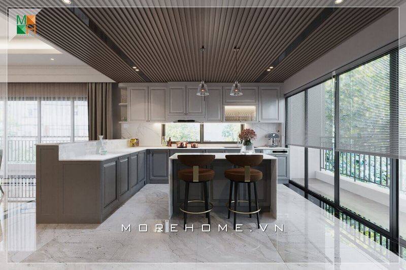 Tuyển tập top 20 mẫu trang trí nội thất phòng bếp biệt thự được tham khảo nhiều nhất trong thời gian gần đây