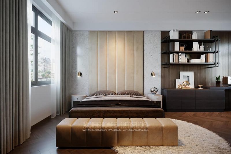 Nội thất phòng ngủ hiện đại sang trọng với thiết kế bắt mắt ấn tượng