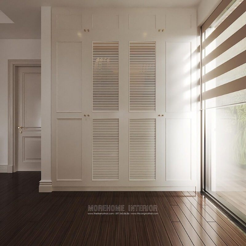 Mẫu tủ quần áo màu trắng nhỏ đẹp - Gợi ý tuyệt vời cho không gian nội thất phòng ngủ nhà bạn