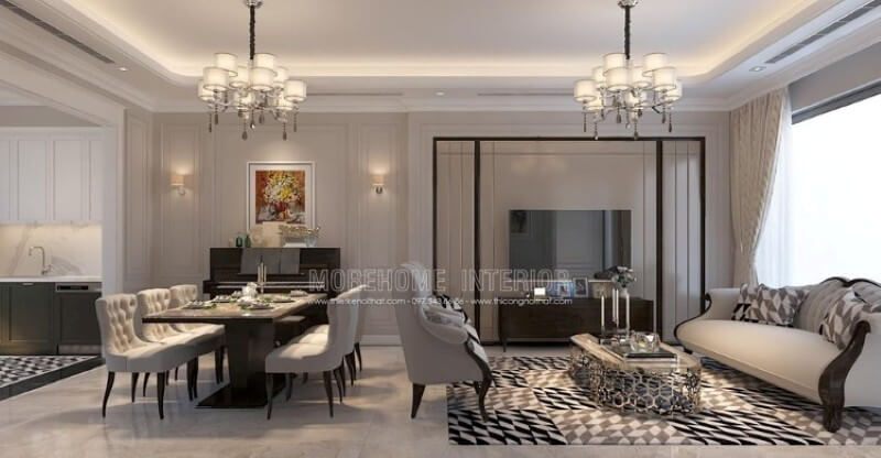 Mẫu thiết kế nội thất biệt thự Imperia Garden sang trọng