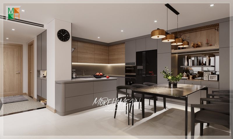 Tủ bếp được thiết kế mang phong cách hiện đại đang là sự lựa chọn ưu tiên hàng đầu của mọi gia chủ.