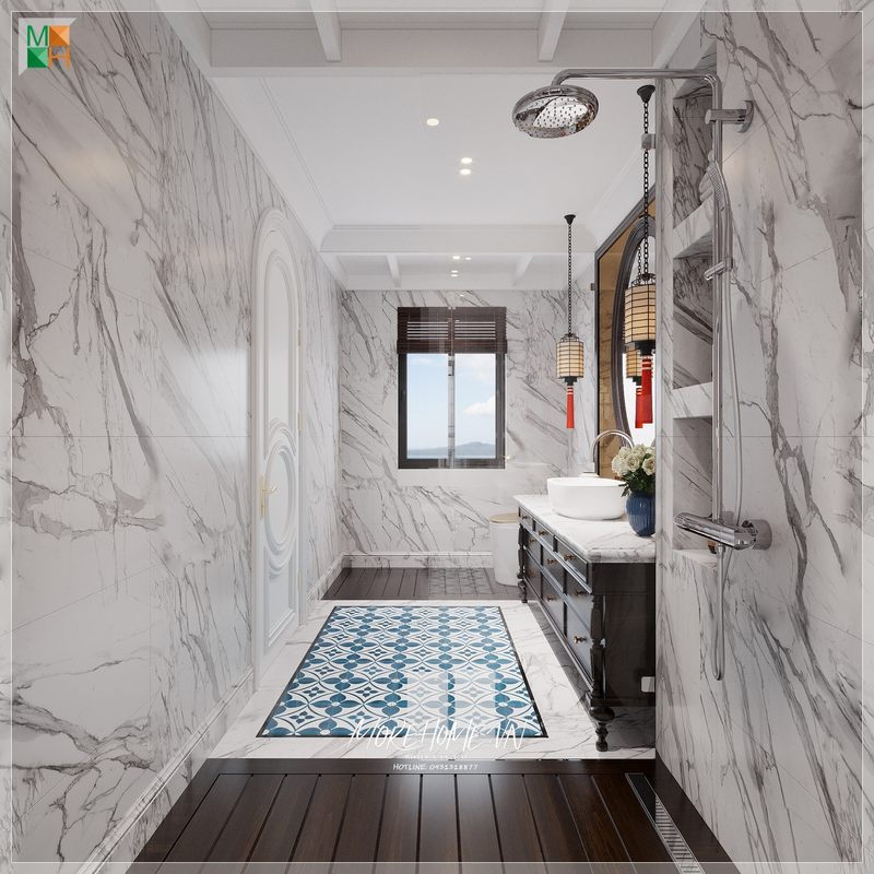 Bàn đá lavabo không chỉ mang đến sự tiện nghi mà còn mang lại sự tinh tế, ấn tượng cho không gian phòng tắm của mỗi gia đình.