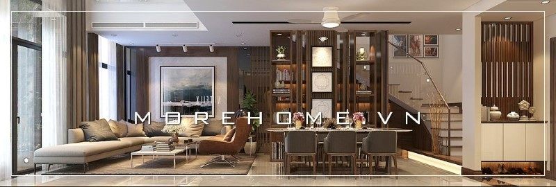 Bộ bàn ăn sang chảnh mang tới không khí gia đình ấm áp quây quần.