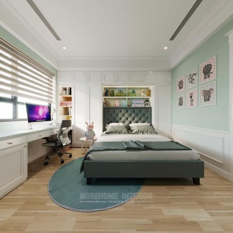 Thiết kế nội thất phòng ngủ chung cư hiện đại