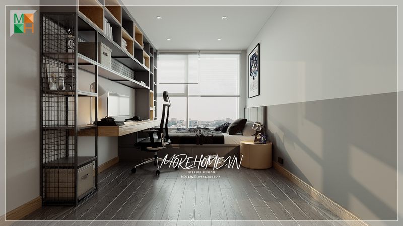 Gợi ý mẫu thiết kế phòng ngủ nhỏ gọn cho chung cư, nhà phố