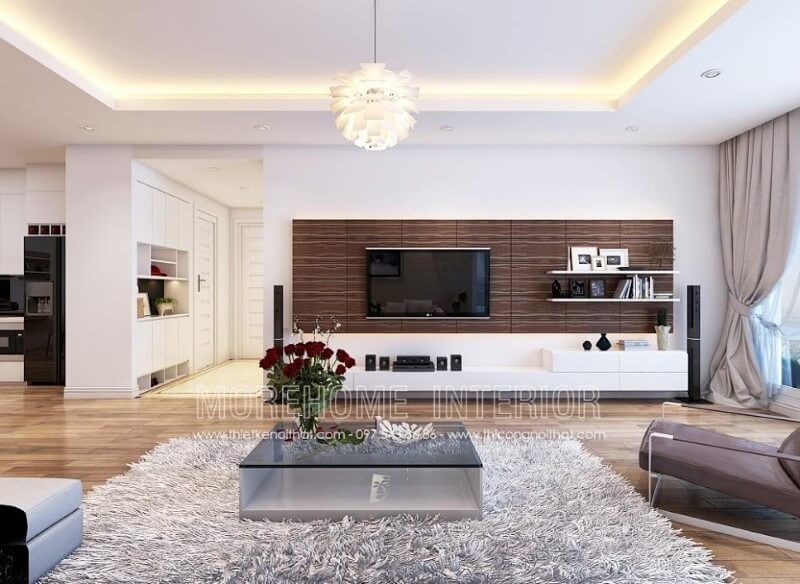 Bàn trà MH-HD011 gỗ công nghiệp trang trí chung cư đơn giản