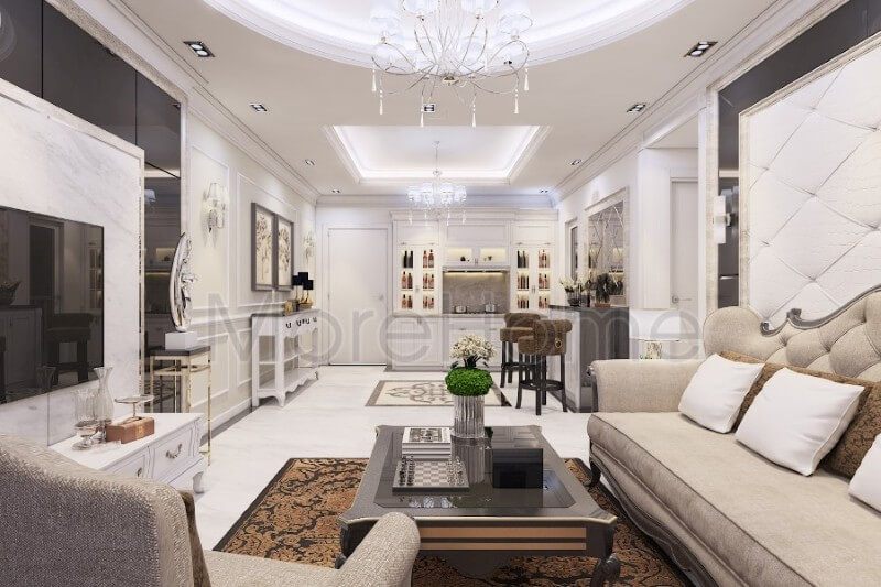 Thiết kế nội thất căn hộ CitiHome phong cách tân cổ điển