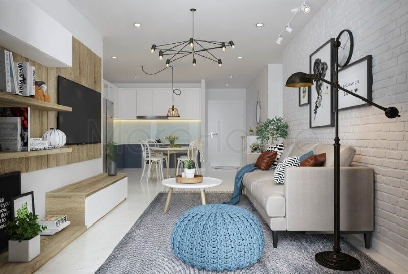 Mẫu thiết kế nội thất chung cư Vinhomes cao cấp phong cách Scandinavia hiện đại