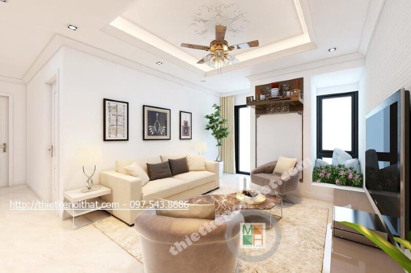 Bàn thờ treo tường gỗ tự nhiên được thiết kế thông minh phù hợp với không gian khiêm tốn như những căn hộ chung cư nhỏ