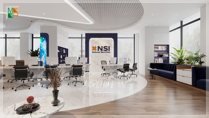 Không gian làm việc văn phòng khéo léo tinh tế thiết kế khéo léo thông minh tận dụng triệt để diện tích mang tới không gian vừa tiện nghi mà còn thẩm mỹ cao