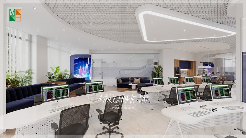 Màu sắc chủ đại được sử dụng là tông màu trắng không gian sáng, trẻ trung, năng động