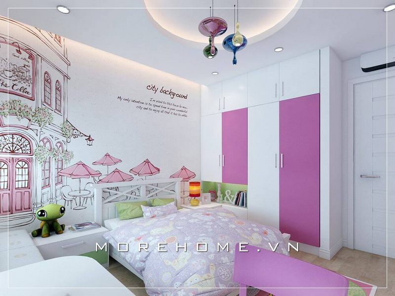 13++ Mẫu Phòng ngủ của con phong cách hiện đại đáng yêu