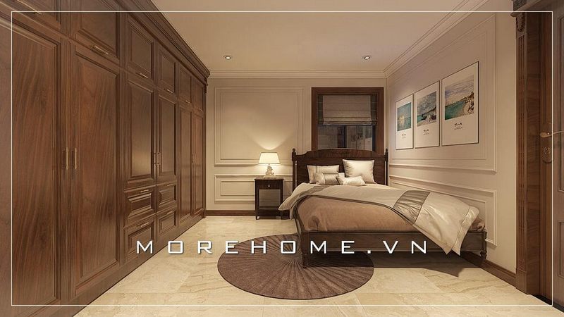 + 13 mẫu giường phòng ngủ tân cổ điển gỗ óc chó cao cấp sang trọng cho Thiết kế nhà chung cư