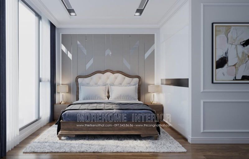 Giường ngủ gỗ óc chó tân cổ điển, sự lựa chọn số 1 cho không gian phòng ngủ của bạn