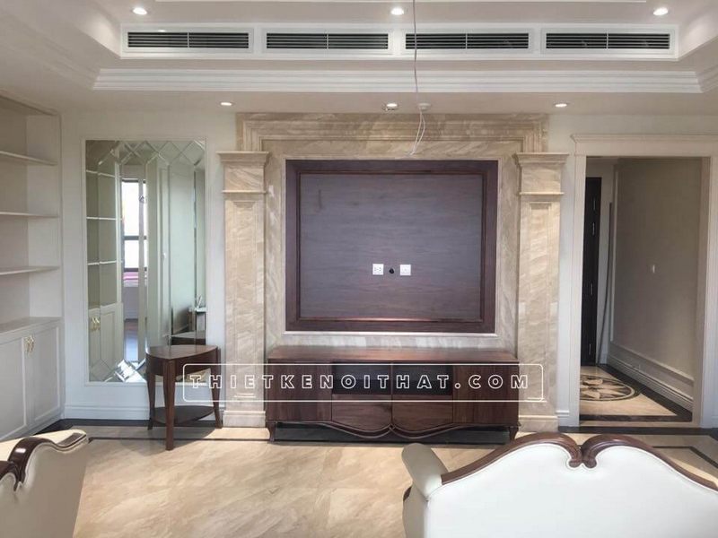 Kiến trúc tân cổ điển là tâm điểm chủ đạo của nội thất chung cư vẻ đẹp sang trọng - ấn tượng