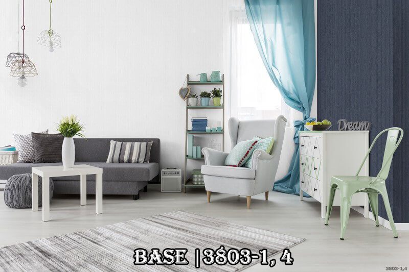 Đây là một sự gợi ý tuyệt vời cho bạn, với mẫu giấy màu trắng 3803-1 làm chủ đạo và mẫu 3803-4 làm điểm nhấn, căn phòng của bạn trở nên sang trọng hơn rất nhiều.
