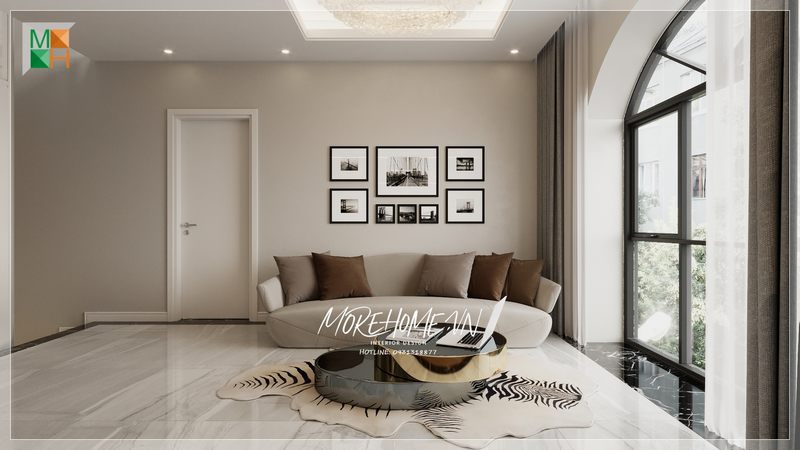 Sở hữu 1 vẻ ngoài ấn tượng chiếc bàn trà mặt đá luôn góp phần làm nổi bật không gian phòng khách ấn tượng của gia đình Việt.