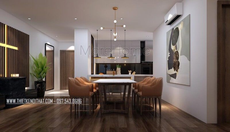 Hiện lên sáng bóng và cao cấp là những gì bạn có thể cảm nhận được khi căn bếp sử dụng kính ốp màu đen cao cấp của MoreGlass