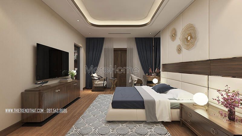 Mẫu kệ tủ gỗ óc chó cao cấp sang trọng kết hợp tay nắm tròn cho không gian phòng ngủphòng khách nhà phốbiệt thự