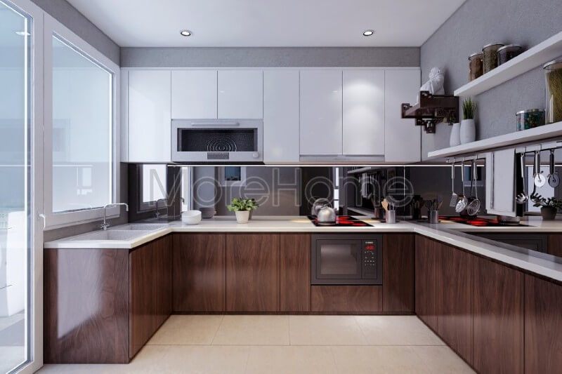 Nội thất phòng bếp tiện lợi và đẳng cấp luôn gây cảm hứng cho những người nội trợ để nấu ăn tốt nhất.