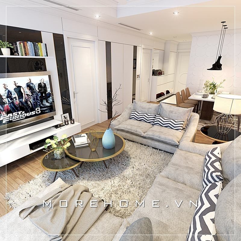 Mẫu sofa góc vải bố